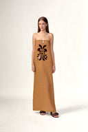Vestido Longo Mosaico Lisos