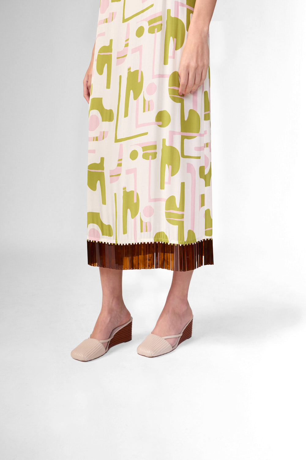 Vestido Midi Com Aplicações Baleares