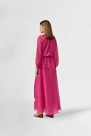 Vestido Longo Peplum Lisos