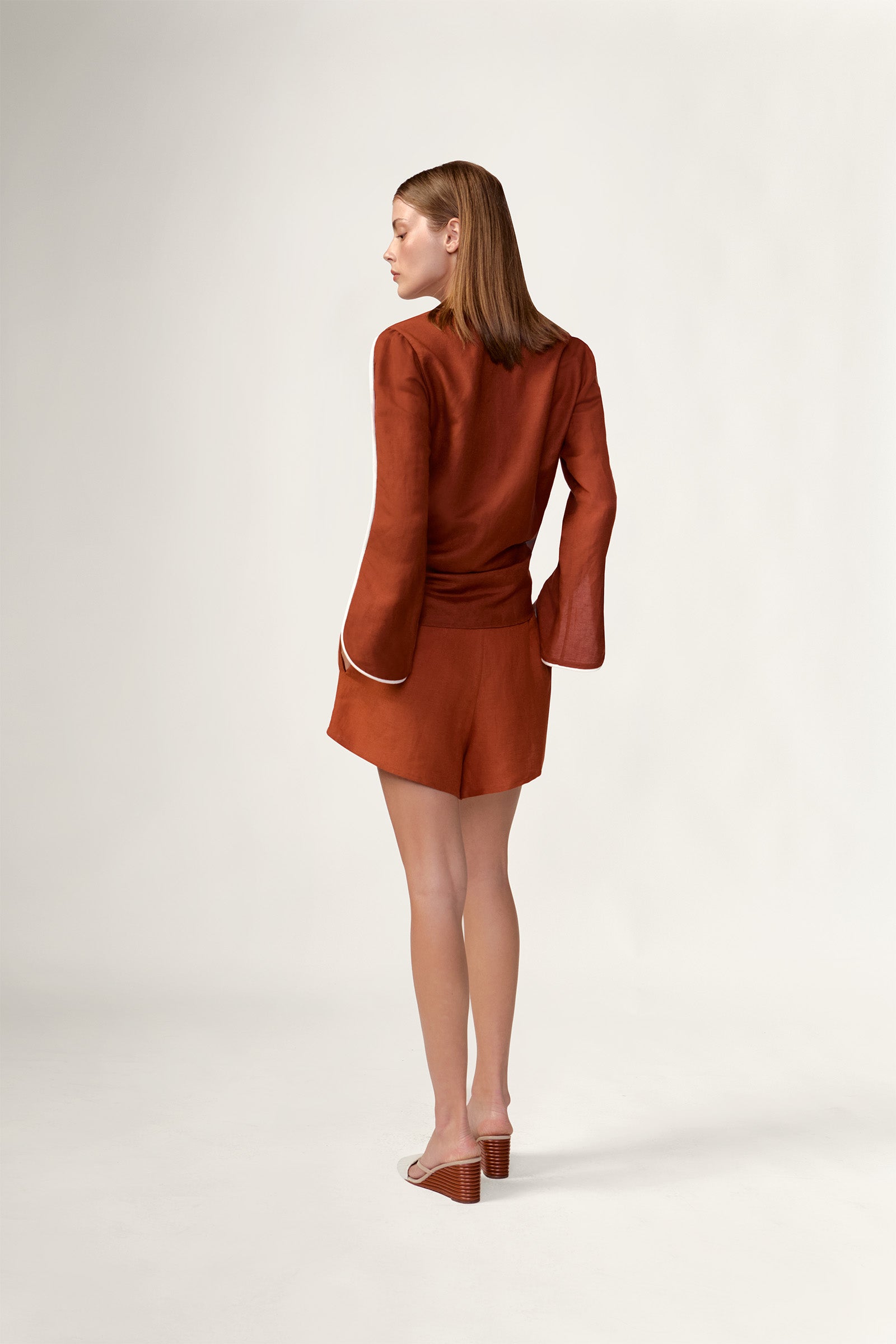 Camisa De Amarrar Bicolor