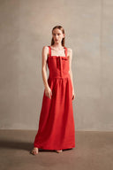 Vestido Longo Detalhe De Amarrar