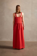 Vestido Longo Detalhe De Amarrar