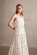 Vestido Longo Babados