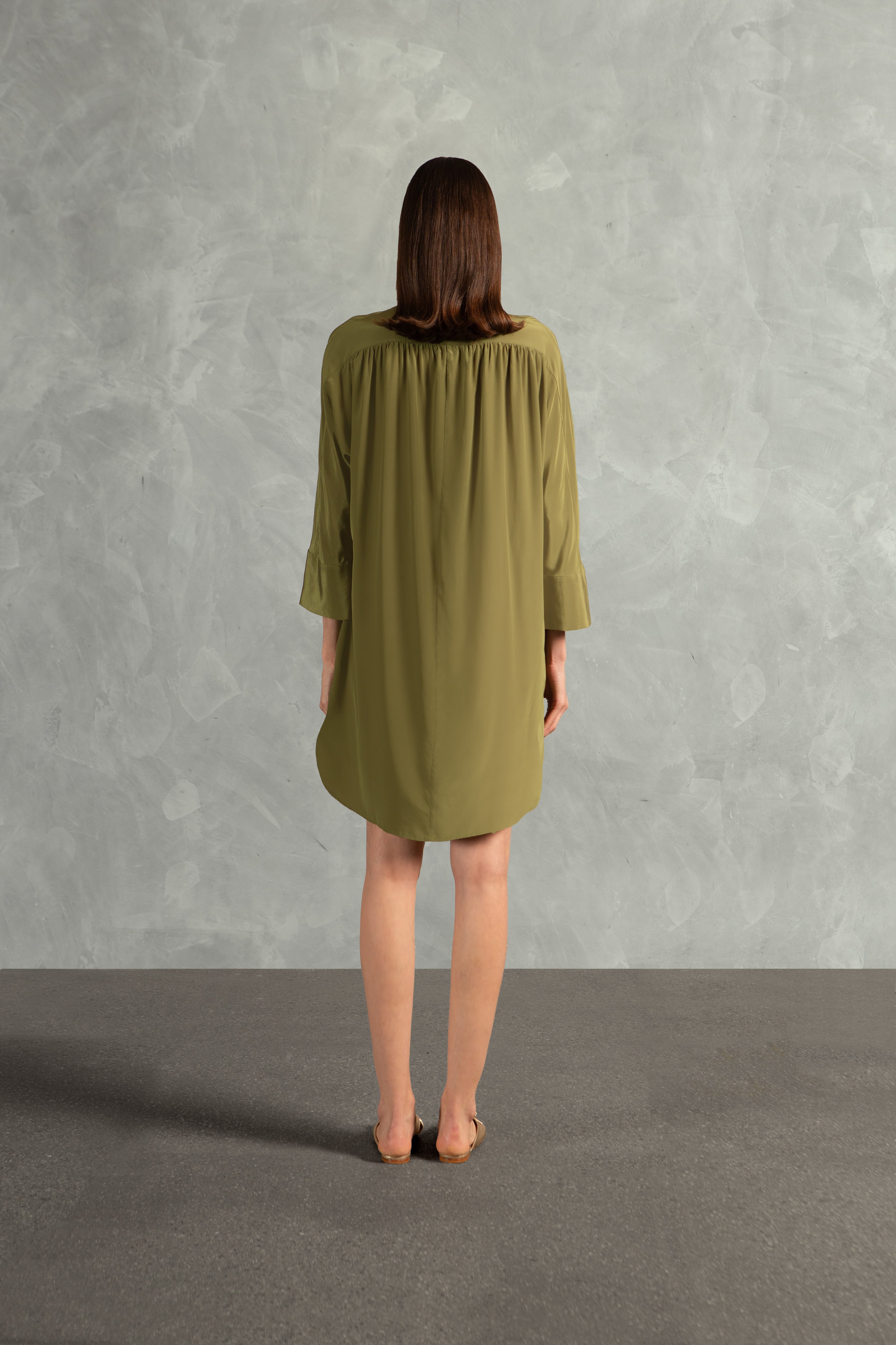 Chemise Manga Longa Ostras Liso