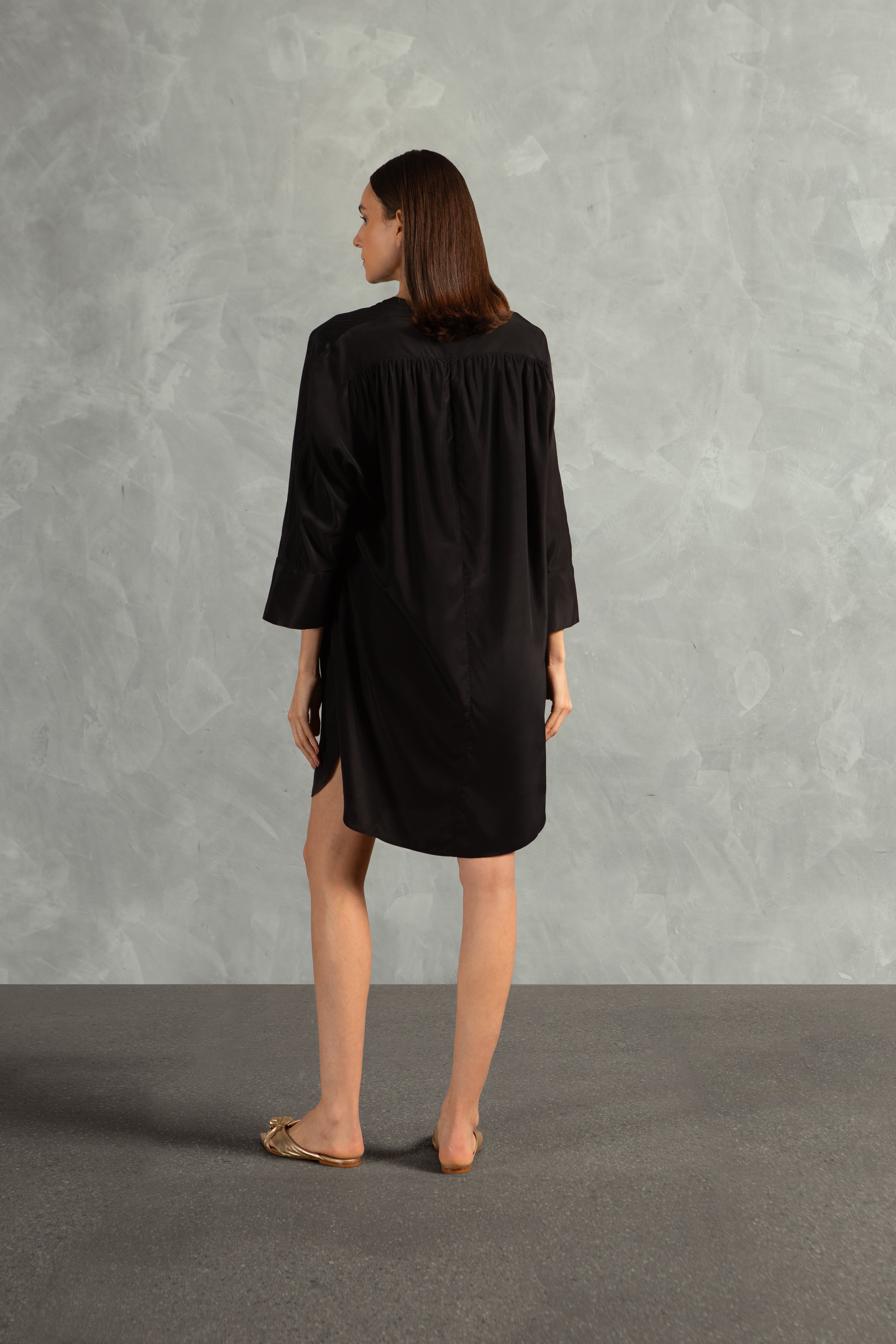 Chemise Manga Longa Ostras Liso