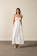 Vestido Longo Com Detalhe Busto