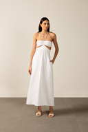 Vestido Longo Com Detalhe Busto