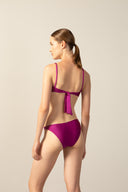 Top Alças Busto Franzido Vintage Citronelle Liso