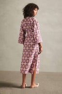 Robe Midi Amarração Exotic Coral