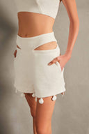 Shorts Barrado Detalhe Conchas