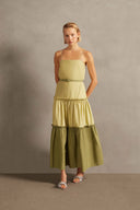Vestido Camadas Jellyfish Liso