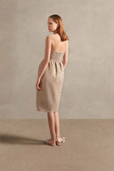 Vestido Midi Detalhe Balonê