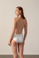 Maillot Decote V Detalhe Conchas Coquile De Mer