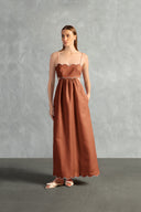 Vestido Longo Detalhe Ondas