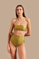 Biquini Hot Pants E Top Paetê