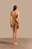 Biquini Hot Pants E Top Paetê