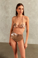 Biquini Nipple Hot Pants Ouro