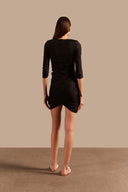 Vestido Curto Franzido Timeless