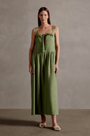 Vestido Longo Detalhe De Amarrar