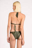 Biquini Cortina Longa Green Pois