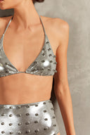 Biquini Hot Pants Pérolas Ostras