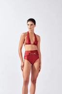 Biquini Hot Pants & Saia Midi Franzida Solids