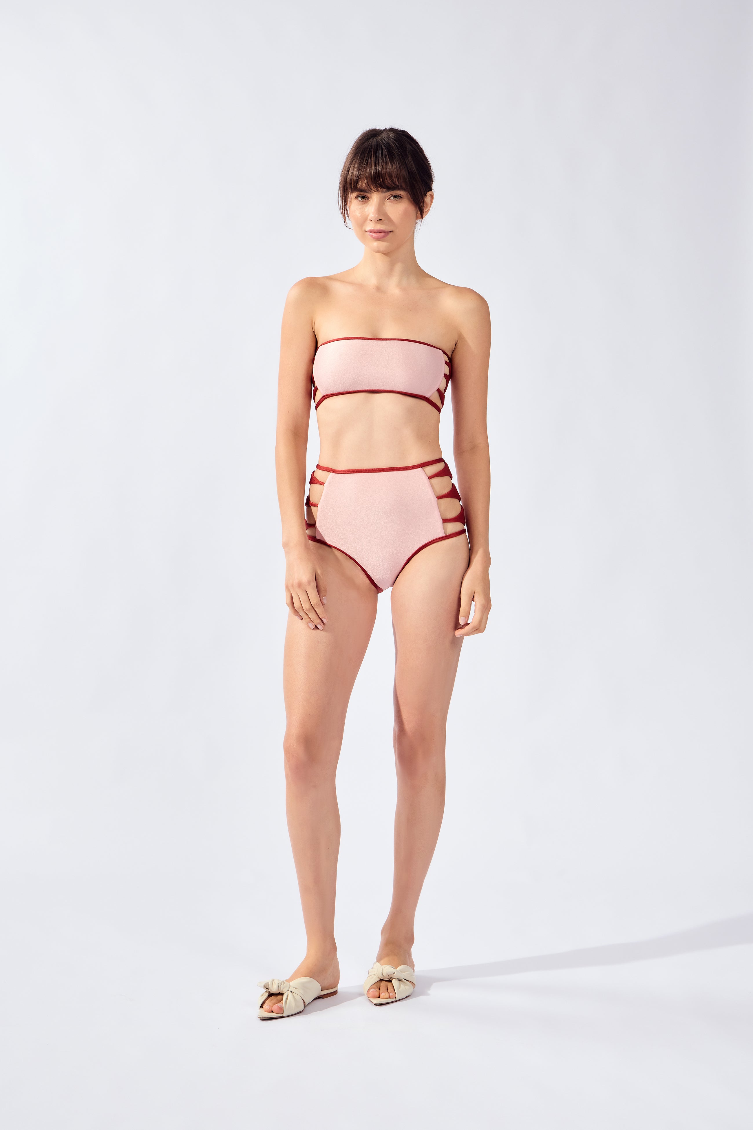 Biquini Hot pants Detalhe Lateral Backgammon Lisos