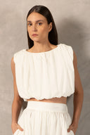 Blusa Cropped Franzida Lisos