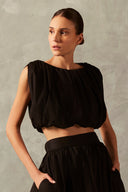 Blusa Cropped Franzida Lisos