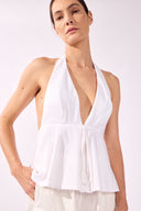 Blusa Peplum Frente Única Lisos