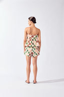 Blusa TQC e Shorts Pregas Mosaic