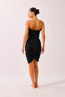 Vestido Midi Detalhe Lisos