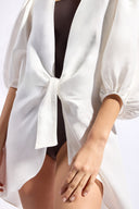 Calça e Camisa Longa De Amarrar Timeless Off White