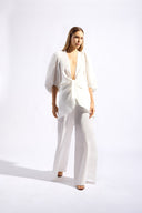 Calça e Camisa Longa De Amarrar Timeless Off White
