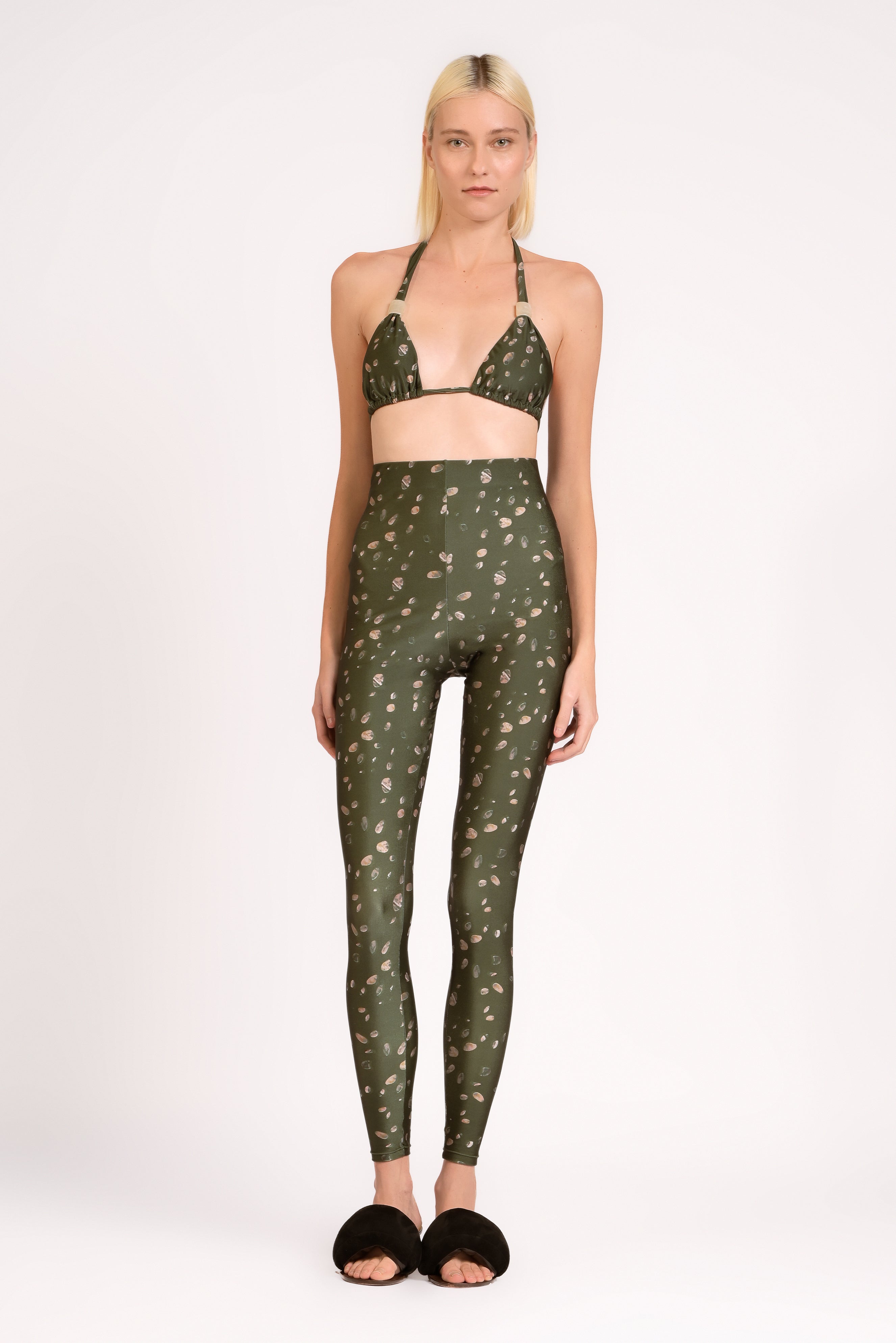 Biquini e Calça Legging Green Pois