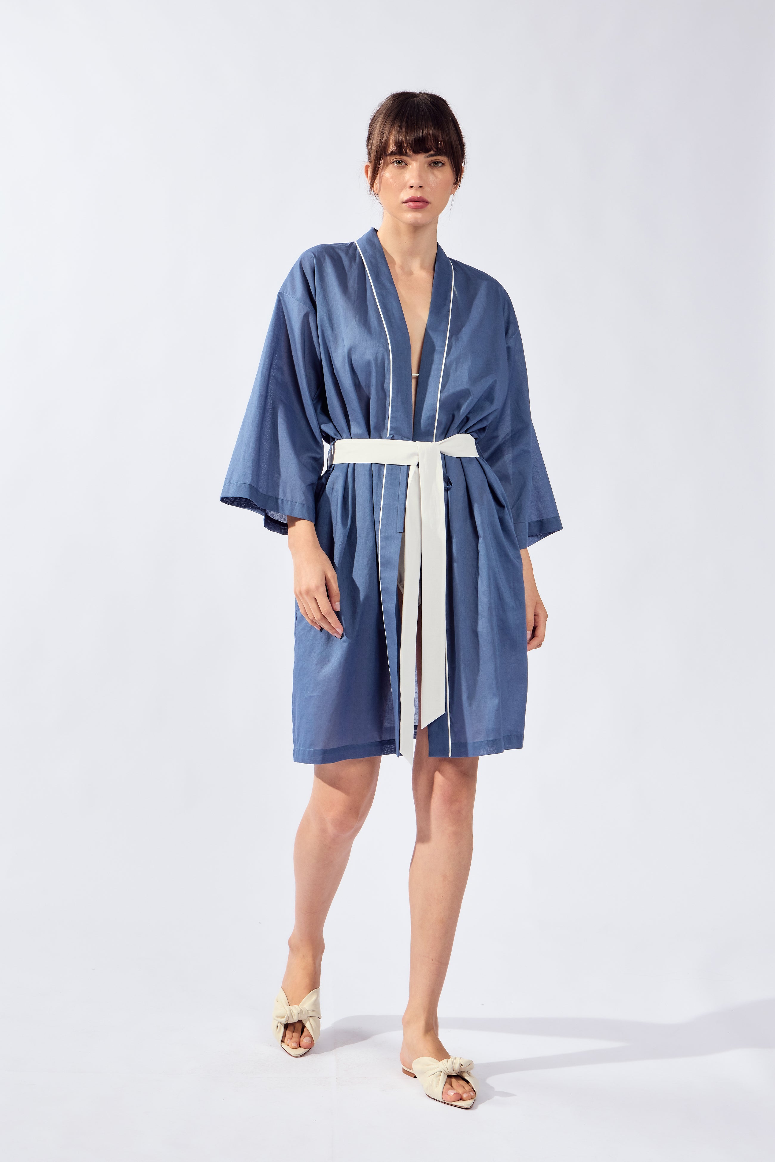 Robe Curto De Amarrar Mosaic Lisos