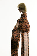 Robe Longo Manga Bufante Sabine Getty