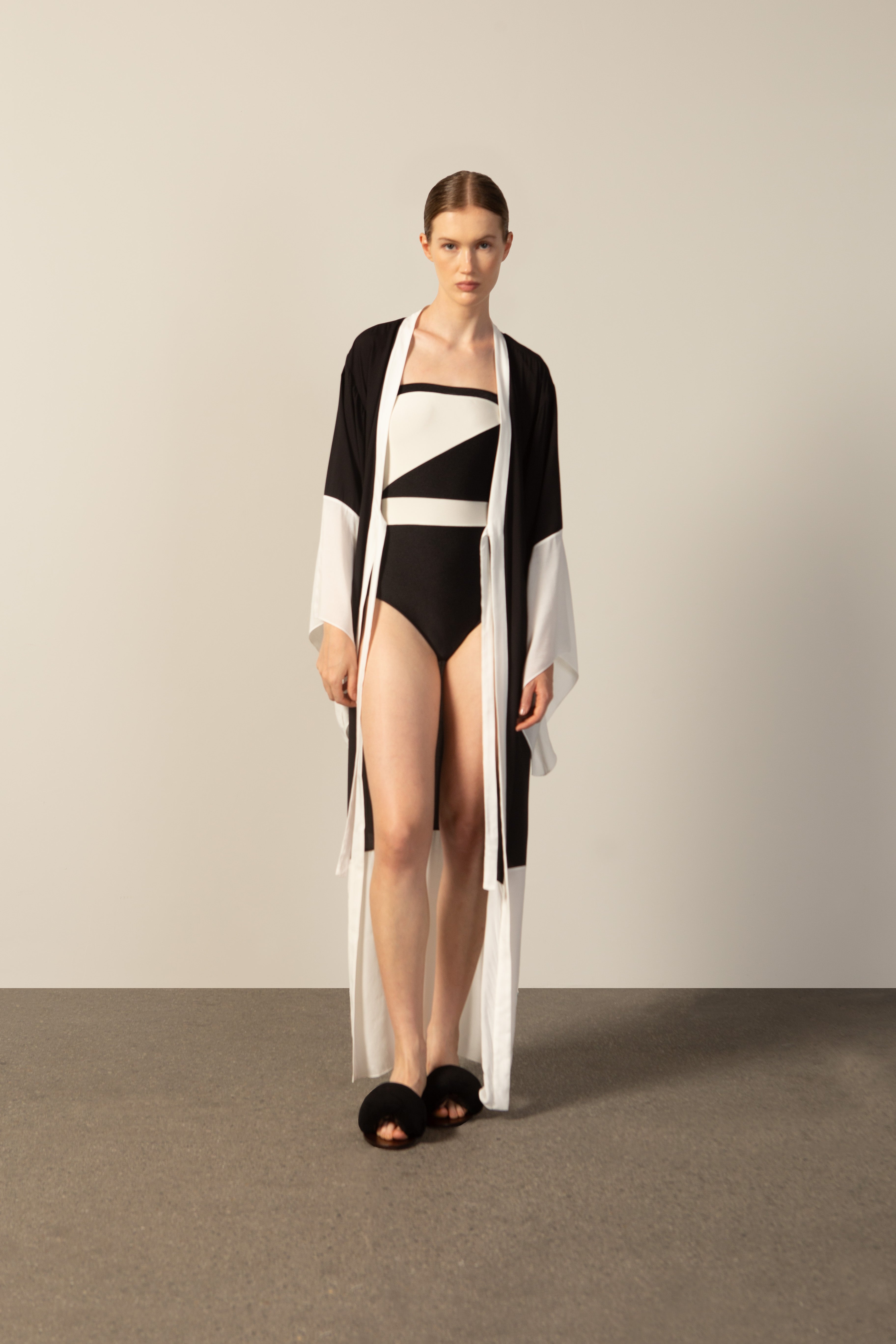Robe Longo Barrado Geométricos