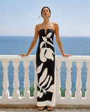 Vestido Longo TQC Flora Shadow