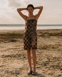 Vestido Curto Square Mosaic