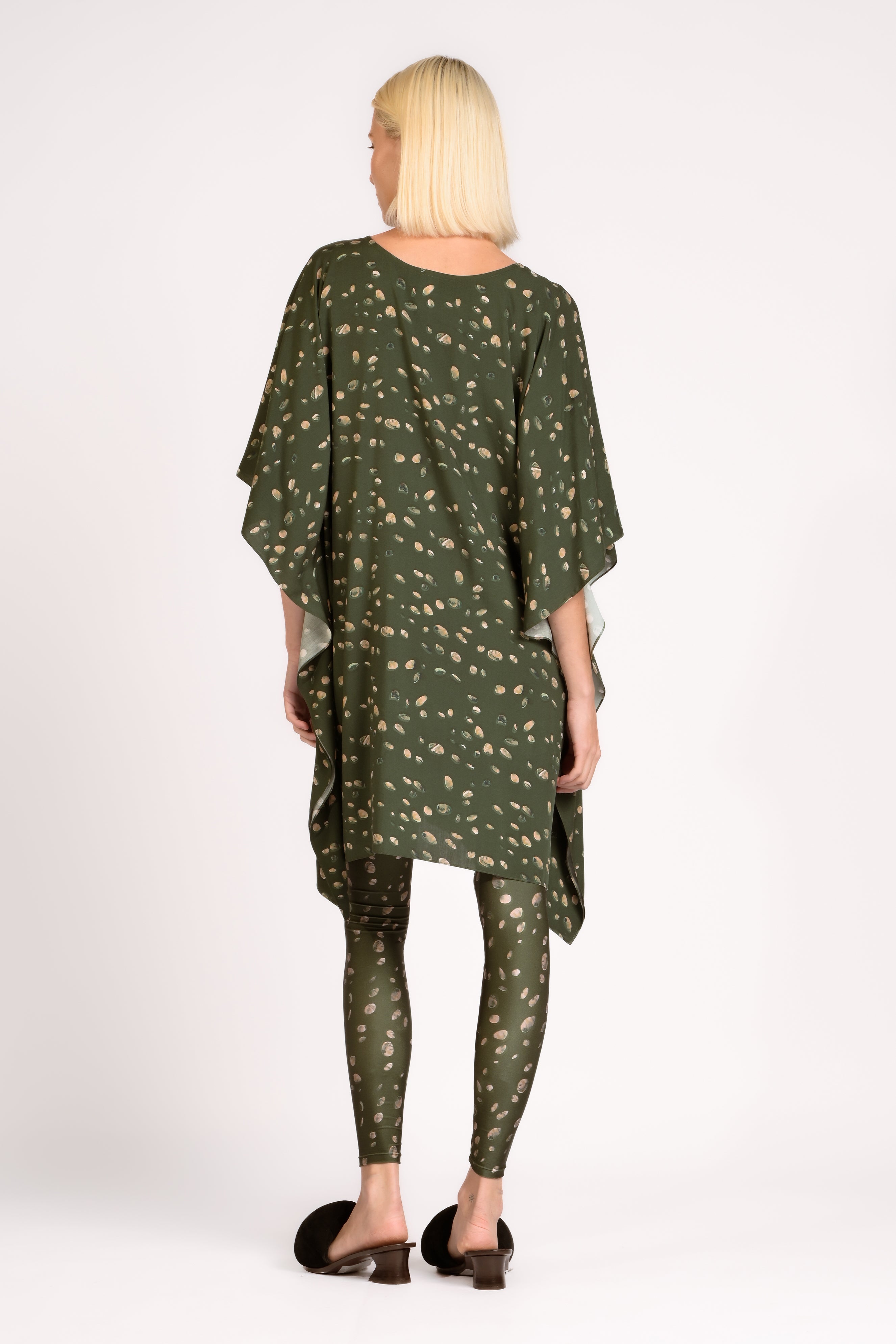 Kaftan Curto Green Pois