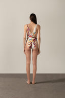 Maillot Asa Delta Nós Laterais Floral Organic