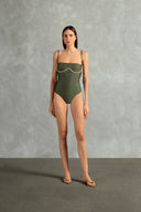 Maillot Alças Com Pérolas Ostras