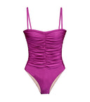 Maillot Alças Franzido Liso