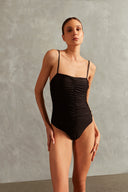 Maillot Alças Franzido Liso