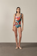 Maillot Laços Alças Floral Organic