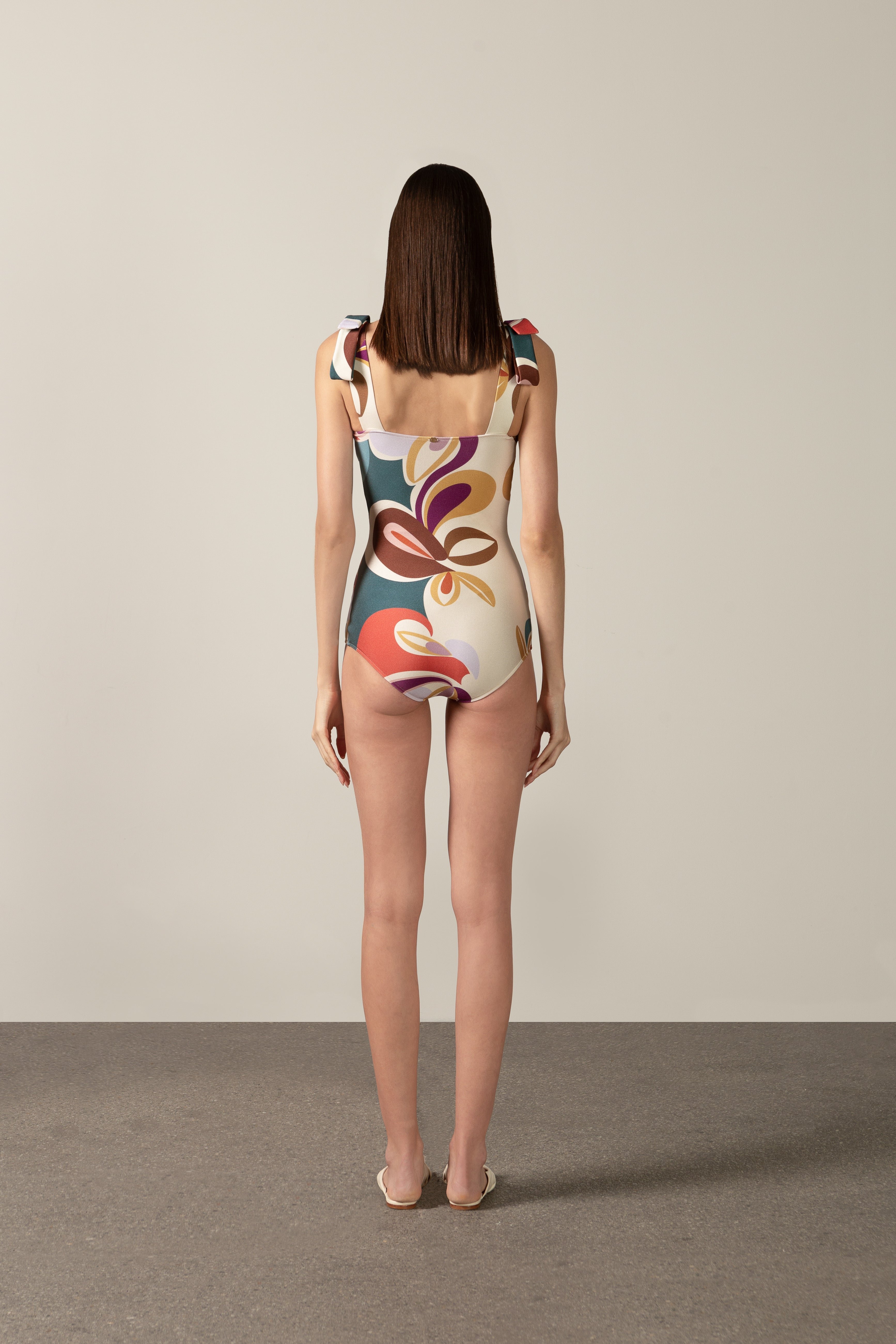 Maiô Laços Alças Floral Organic