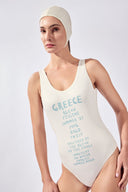 Maillot Alças Greece Bleu Piscine