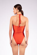 Maillot Franzido Alças Lisos