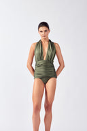 Maillot Franzido Vintage Mosaic Lisos